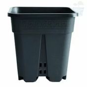 Ghiveci pătrat negru Super Vega