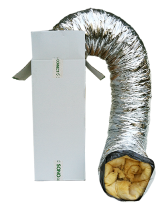 Sonoconnect ⌀ 82mm. - 10 m. - conductă flexibilă de aer din aluminiu