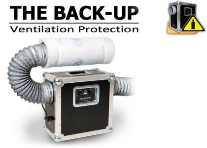 Ventilator cu alimentare de rezervă ⌀127 / 400m3/h Protecția ventilației de rezervă
