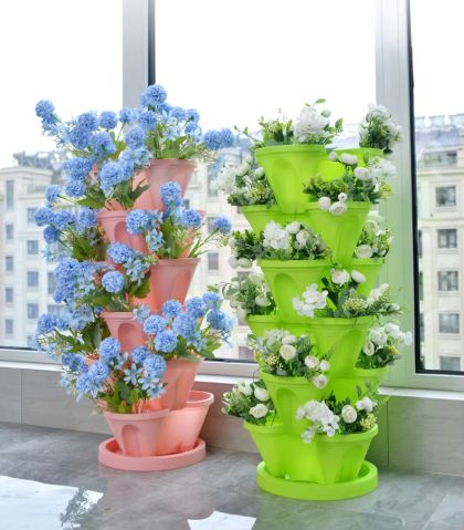 Ghiveci vertical pe 6 niveluri- Plant Tower