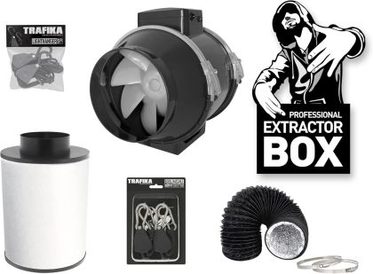 Kit extractor Trafika 100 mm/250 m3h cu Filtru de carbon