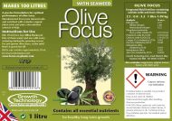 Olive Focus - Îngrășământ pentru măslini 1L