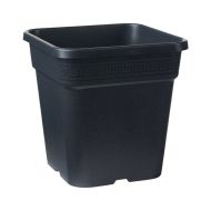 Ghiveci pătrat negru Vega