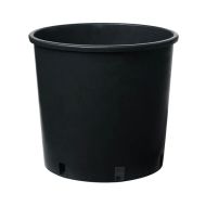 Set farfurie + ghiveci rotund negru