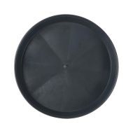 Set farfurie + ghiveci rotund negru