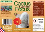 Cactus Focus - Îngrășământ pentru Cactus și Suculente