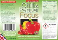Chilli and Pepper Focus - Îngrășământ pentru Ardei