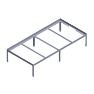 Suport metalic pentru tăvi 200x100cm