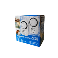Set 2 x Temporizator mecanic pentru interior max. 3.5 kw