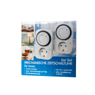 Set 2 x Temporizator mecanic pentru interior max. 3.5 kw